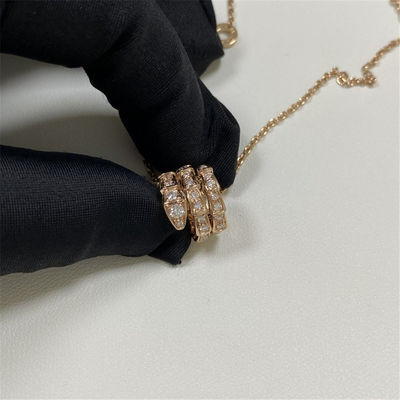 Rozengoud Replica 18k gouden halskettingen Bulgari Serpenti Viper halskettingen