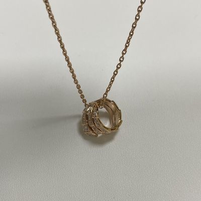 Rozengoud Replica 18k gouden halskettingen Bulgari Serpenti Viper halskettingen