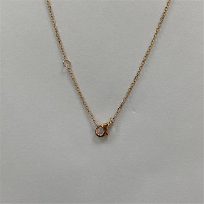 Replica 18k gouden halskettingen Roosgoud Onyx Diamant XS Model Amulet De Cartier Halskettingen