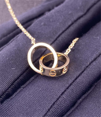 440mm Pure 18K Love Gold Necklace Gele Gouden Necklace 18K Juwelen
