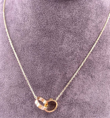440mm Pure 18K Love Gold Necklace Gele Gouden Necklace 18K Juwelen