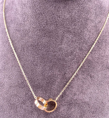 440mm Pure 18K Love Gold Necklace Gele Gouden Necklace 18K Juwelen