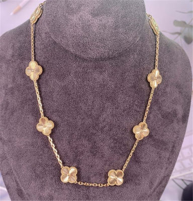 10 Motieven VCA 18k gouden halskettingen Van Cleef & Arpels Vintage Alhambra halskettingen