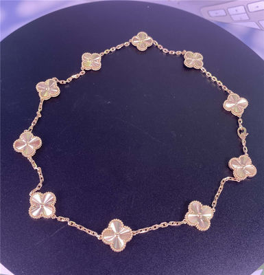 10 Motieven VCA 18k gouden halskettingen Van Cleef & Arpels Vintage Alhambra halskettingen