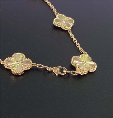 10 Motieven VCA 18k gouden halskettingen Van Cleef & Arpels Vintage Alhambra halskettingen