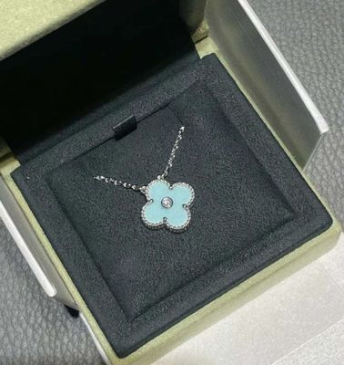 VCA 2022 Año Nuevo Navidad Collar de oro puro 18K con diamantes Joyería de marca Tienda de descuentos