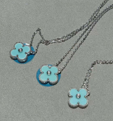 VCA 2022 Año Nuevo Navidad Collar de oro puro 18K con diamantes Joyería de marca Tienda de descuentos