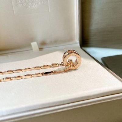 BVLGARI B.Zero1 Rozen goud 18k goud ketting 38.5cm Rock hanger ketting