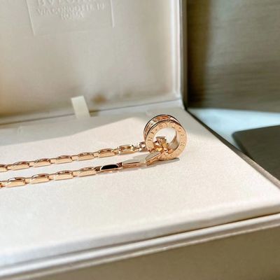 BVLGARI B.Zero1 Rozen goud 18k goud ketting 38.5cm Rock hanger ketting