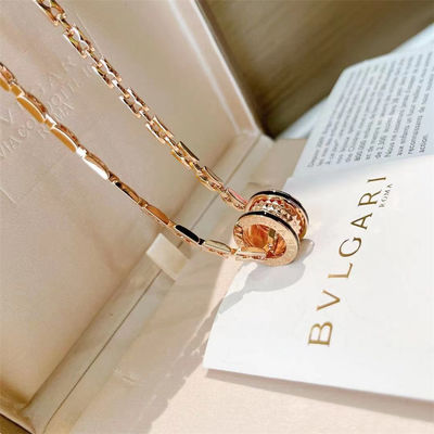 BVLGARI B.Zero1 Rozen goud 18k goud ketting 38.5cm Rock hanger ketting