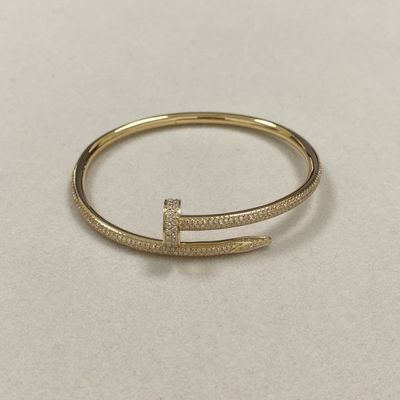 Replica Cartier Juste Un Clou Armband 18K Geel Goud Diamant Beste China Juwelen Fabriek Groothandel Luxe 18K Goud