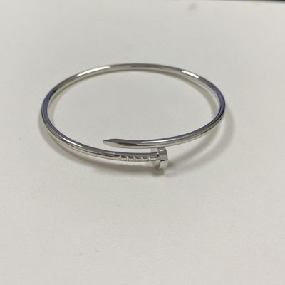 2.5mm 17cm - 20cm 18k Witgoud Charm Armband Cartier Juste Un Clou Klein 18k Goud Gevuld Armband