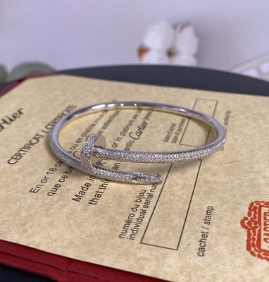 3.5mm 2,26 karaat Cartier Love Armband Juste Un Clou 18k Gouden Armband Mensen