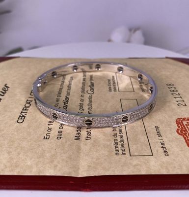 Puur 18K witgoud Armbanden Diamant geplaveide keramische op maat gemaakte Armbanden Luxe