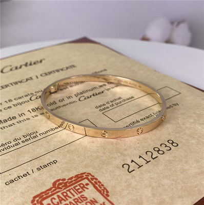 Kleine 3,65mm 18k gouden armbanden maat 17 Cartier 18k gouden link armband