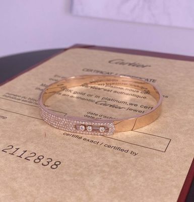 6mm 18k Massivgoud Armband Verstelbare grootte 18k Clamps Kreeft Goud Armband Voor Dames