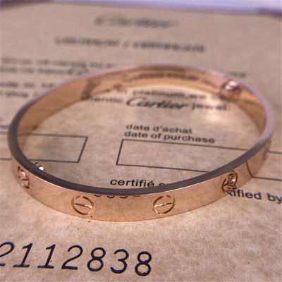 Custom 6.1mm 18k gouden armbanden 18k gouden sieraden 18k rozen gouden armband