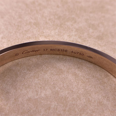 Custom 6.1mm 18k gouden armbanden 18k gouden sieraden 18k rozen gouden armband