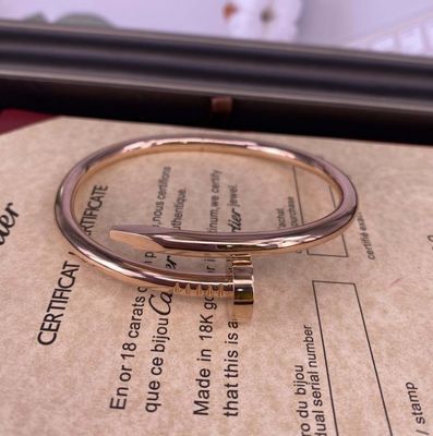 Middelgrote 3mm 18k Rose Gold Armband Armband Cartier Juste Un Clou Armband
