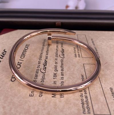 Middelgrote 3mm 18k Rose Gold Armband Armband Cartier Juste Un Clou Armband