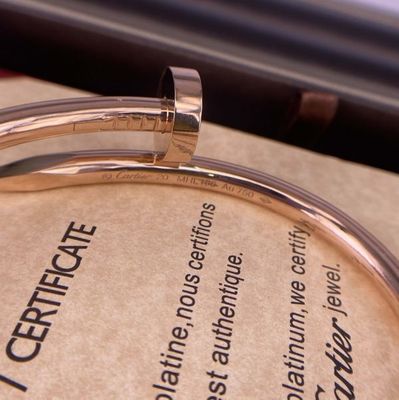 Middelgrote 3mm 18k Rose Gold Armband Armband Cartier Juste Un Clou Armband