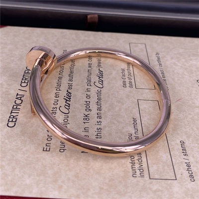 Middelgrote 3mm 18k Rose Gold Armband Armband Cartier Juste Un Clou Armband