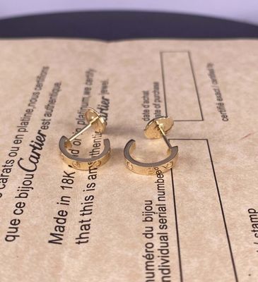 Liefde Puur 18 Ct Gouden Oornappen Gele Gouden Liefde Gouden Oornappen