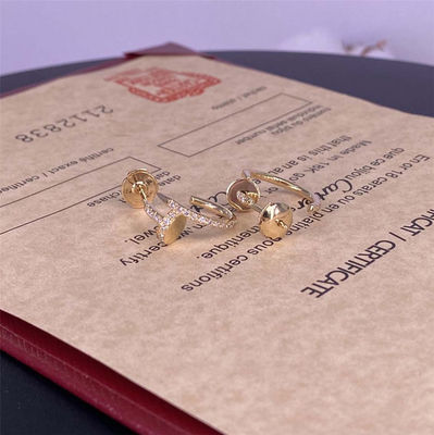 Cartier Pure 18k Earrings Earrings Earrings Earrings Earrings Dengan Berlian 0,51 Karat