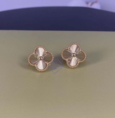Pure Clip Back 18k gouden oorbellen Afneembare 18k geel goud diamant hoop oorbellen