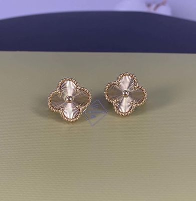 Pure Clip Back 18k gouden oorbellen Afneembare 18k geel goud diamant hoop oorbellen