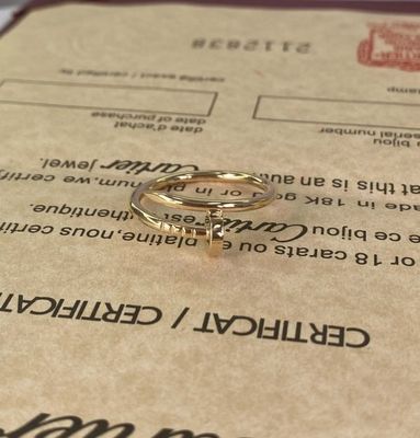 Cartier Juste Un Clou Pure Yellow 18k Gold Rings Kleine 18k Yellow Gold trouwring