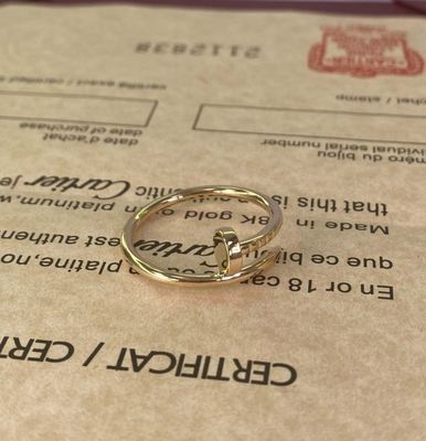 Cartier Juste Un Clou Pure Yellow 18k Gold Rings Kleine 18k Yellow Gold trouwring