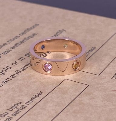 サファイア ガーネット アメチスト 18k ゴールド リング 18カラット 女性 18k ゴールド ダイヤモンド リング