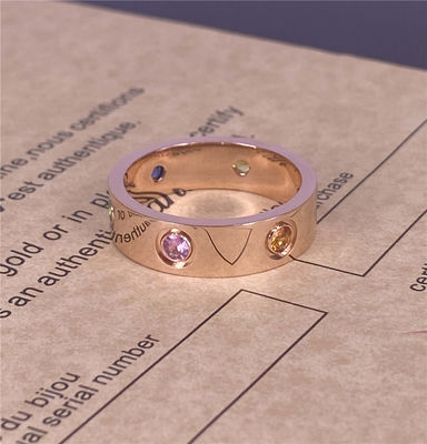 サファイア ガーネット アメチスト 18k ゴールド リング 18カラット 女性 18k ゴールド ダイヤモンド リング