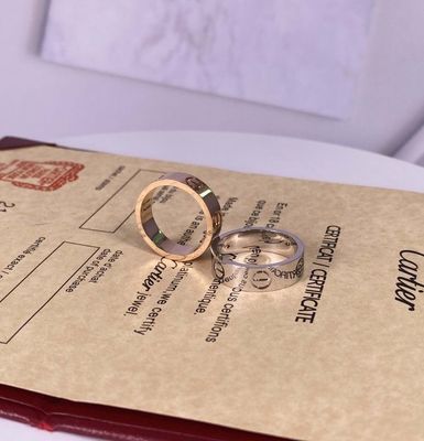 Couple Love Pure 18k Gold Rings 18 Ct Gold Ring Kleine Vinger Ring Voor Dames