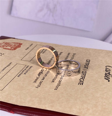 Couple Love Pure 18k Gold Rings 18 Ct Gold Ring Kleine Vinger Ring Voor Dames