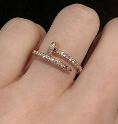 Cartier Juste Un Clou Puur 18K Gele Gouden Ring Met Diamanten