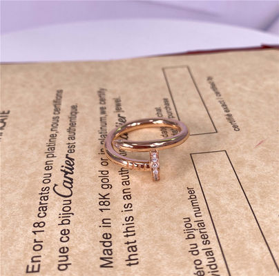 Huwelijk 2,65mm 18k gouden ringen 0,13 karaat gele diamant infinity ring