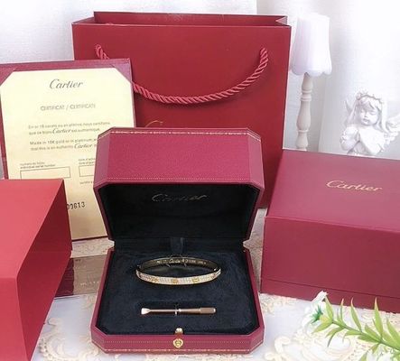 Cartier 18K Gold Juwelen Doos Qatar Juwelen Verpakkingsdoos Voor Armband