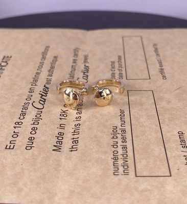10mm Love 18k Gouden oorbellen Solid 18k Gouden oorbellen Puur 18k Gouden oorbellen