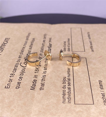 10mm Love 18k Gouden oorbellen Solid 18k Gouden oorbellen Puur 18k Gouden oorbellen