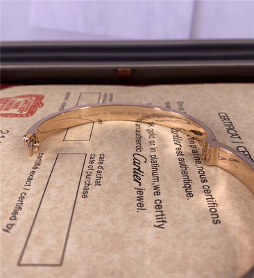 Liefde Mens 18k Gouden Juwelen Armband Met Diamant geplaveide 18k Gouden Juwelen Fabrikant