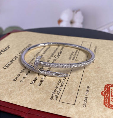 3.5mm 2,26 karaat Cartier Love Armband Juste Un Clou 18k Gouden Armband Mensen