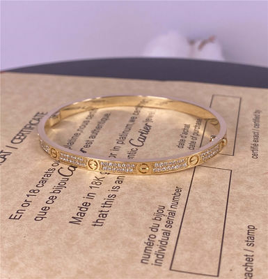 0.95 karaat Puur 18k Armband Goud Armband Vrouwen Klein Model Cartier Liefde Armband Armband