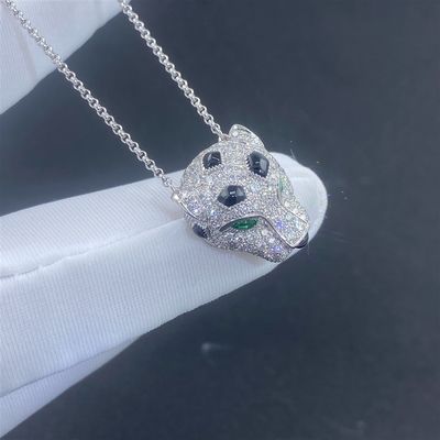 Diamanten 18k goud juwelen luxe aangepaste zwarte onyx goud drop ketting