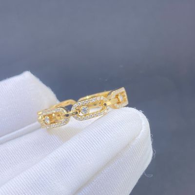 Uitstekende 18k gouden accessoires trouwdag valentijnsdag cadeau natuurlijke diamant steen ring voor vrouwen