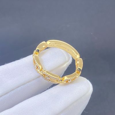 Uitstekende 18k gouden accessoires trouwdag valentijnsdag cadeau natuurlijke diamant steen ring voor vrouwen