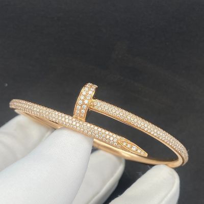 Custom Diamant 18k Gouden Armband 0.34CT Cartier Juwelen Armband Met VVS Diamanten
