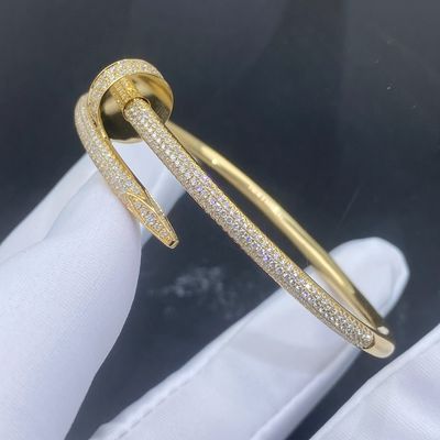 Custom Diamant 18k Gouden Armband 0.34CT Cartier Juwelen Armband Met VVS Diamanten