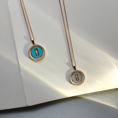 Gepersonaliseerde 18k gouden accessoires Echte diamant 18k massief goud ketting